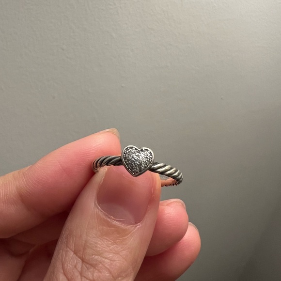David Yurman Heart Diamond Ring - Picture 4 of 5